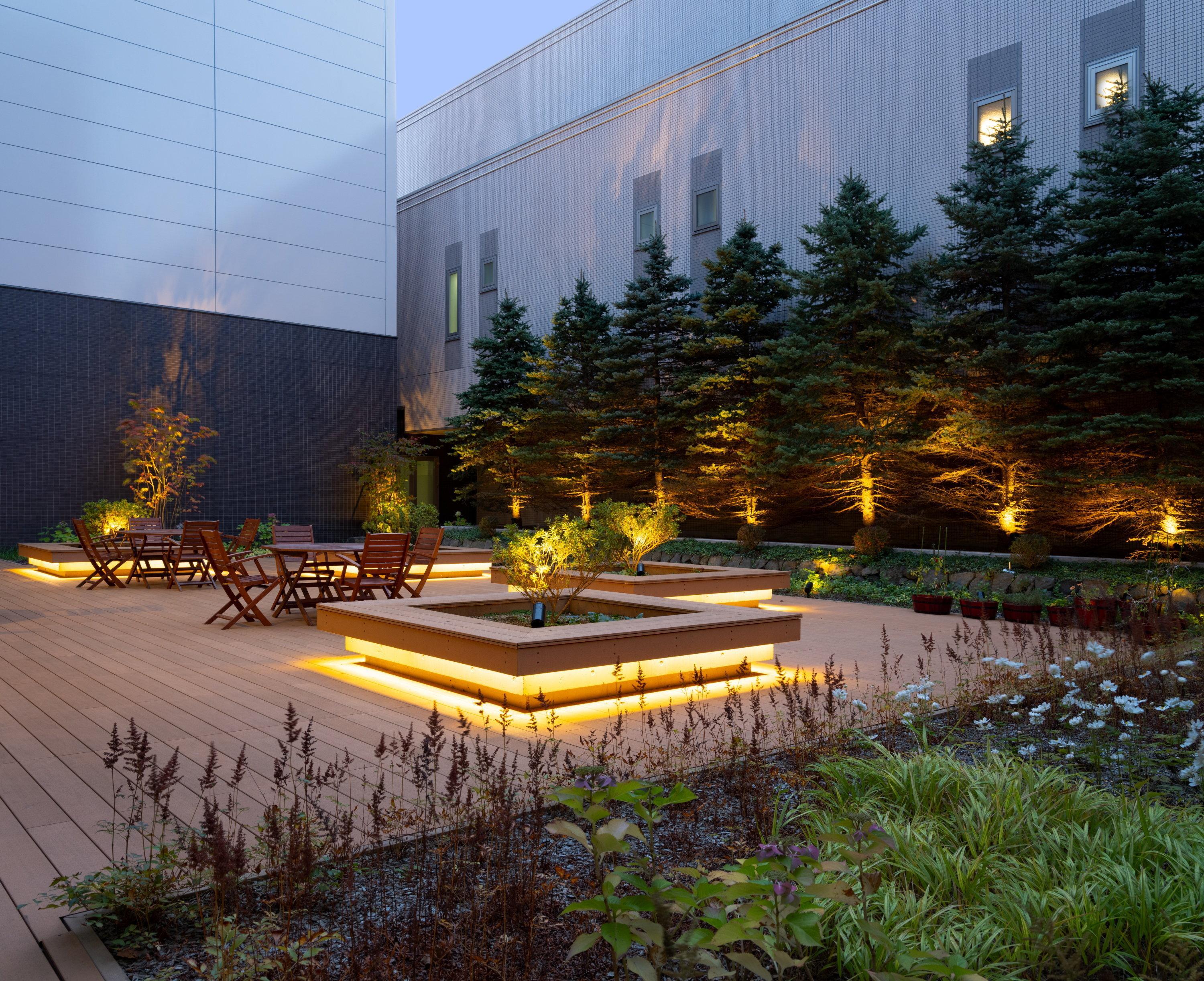 Hotel Ana Crowne Plaza Chitose By Ihg Exteriér fotografie The rooftop garden